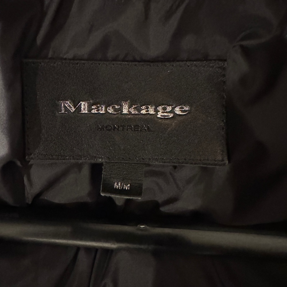 Mackage Black Fur-Trimmed Puffer Jacket - Picture 10 of 11